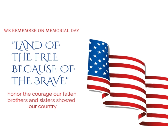 Memorial Day Template PosterMyWall