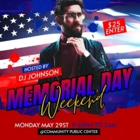 Memorial Day Persegi (1:1) template
