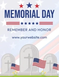 Memorial Day Flyer (US Letter) template