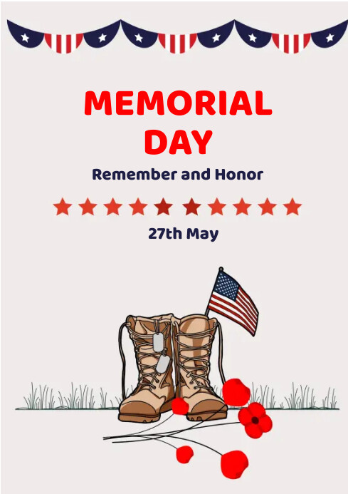 Memorial Day Template PosterMyWall