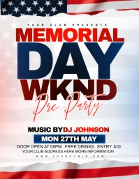 memorial day Flyer (US Letter) template