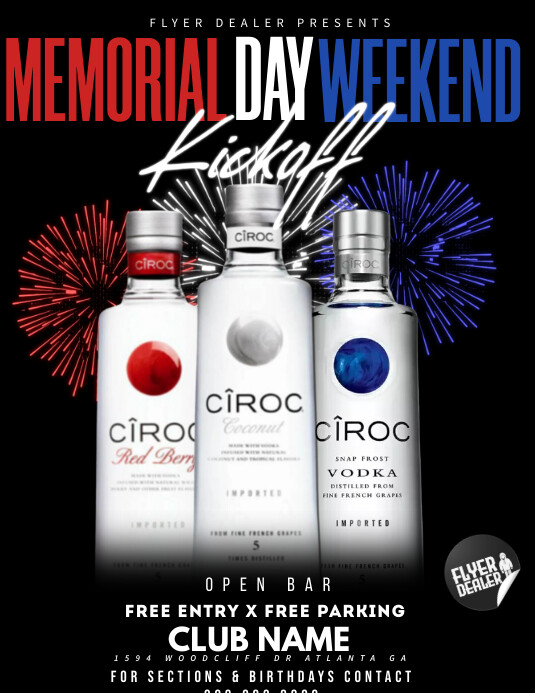 MEMORIAL DAY Ulotka (US Letter) template