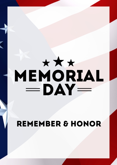 MEMORIAL DAY Template | PosterMyWall