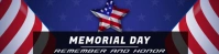 Memorial day Banner 2' × 8' template