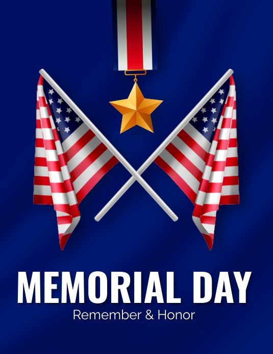 Memorial Day Flyer (US Letter) template