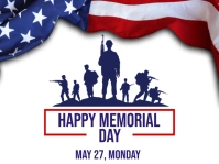 memorial day 庭院招牌 template