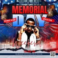 Memorial Day Instagram 帖子 template