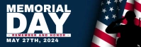 Memorial Day Twitter Banner template