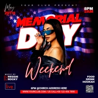 Memorial day Instagram-Beitrag template