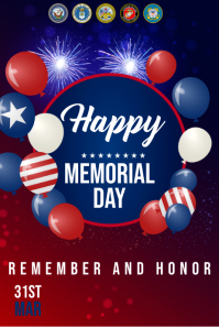 Memorial Day Weekend Flyer Template | PosterMyWall