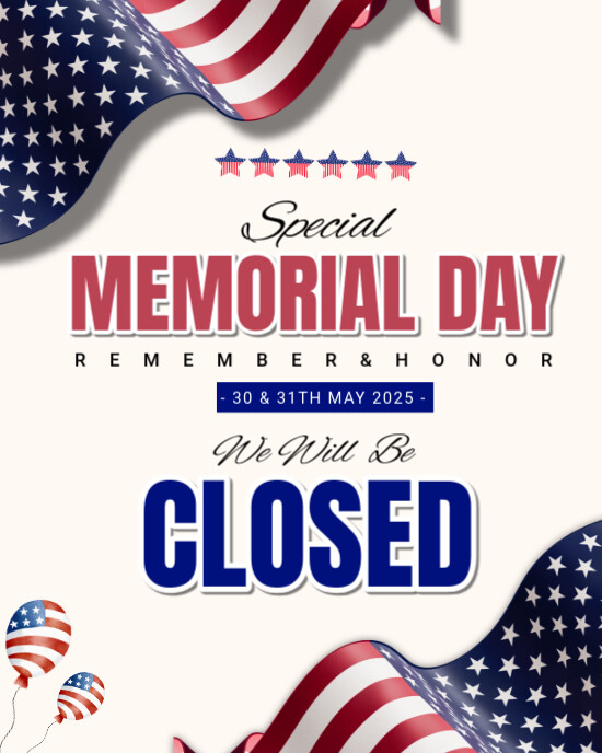 memorial day Instagram Portrait template