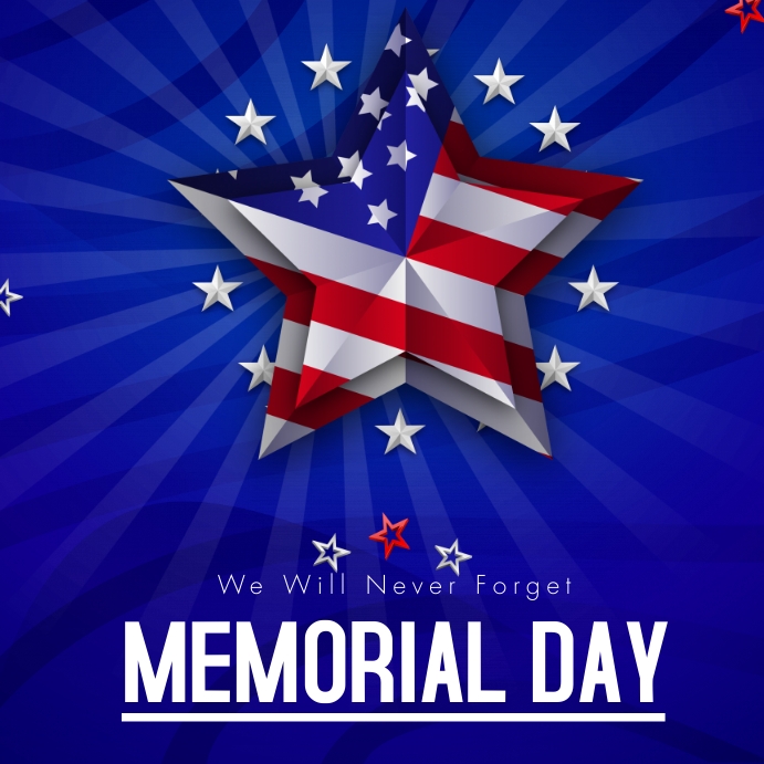Memorial Day Instagram Post template
