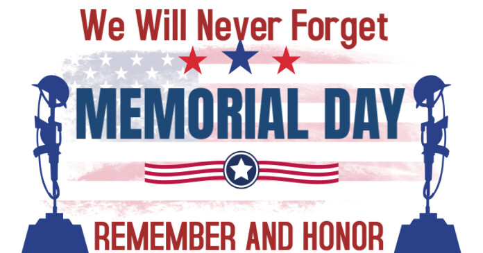 Memorial day Facebook 共享图片 template