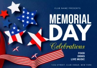 Memorial Day Открытка template