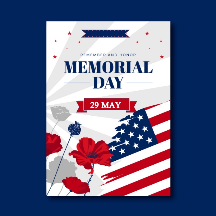 Memorial day Template PosterMyWall Memorial day Template PosterMyWall