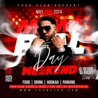 Memorial day Instagram-Beitrag template