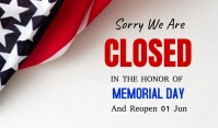Memorial day Tag template
