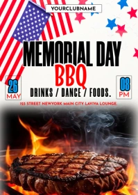 memorial day A6 template