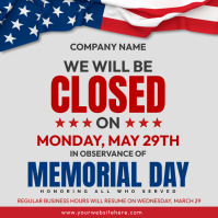 Memorial Day Instagram 帖子 template