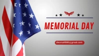 Memorial day En-tête de blog template