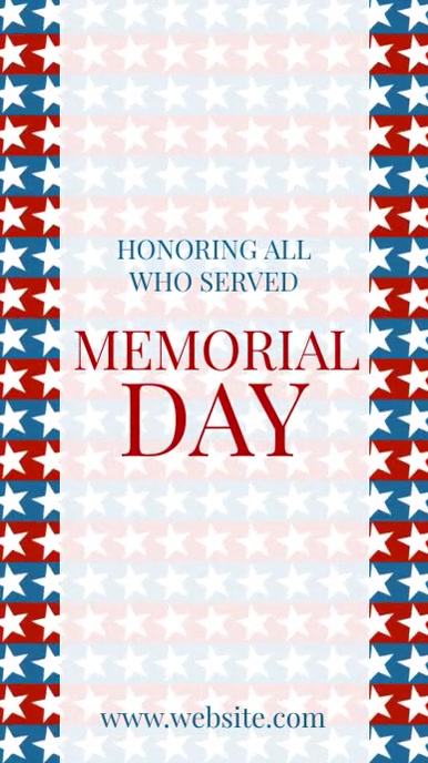 Memorial Day Template | PosterMyWall