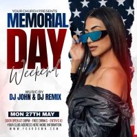memorial day Instagram Post template