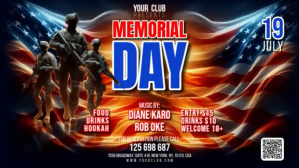 Memorial Day Digital Display (16:9) template