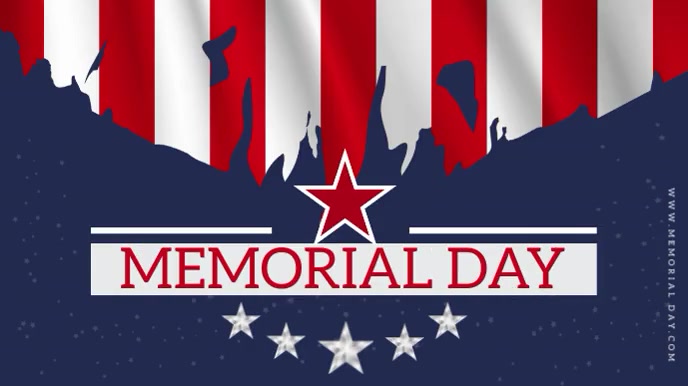 Memorial Day Digital Display Цифровой дисплей (16 : 9) template
