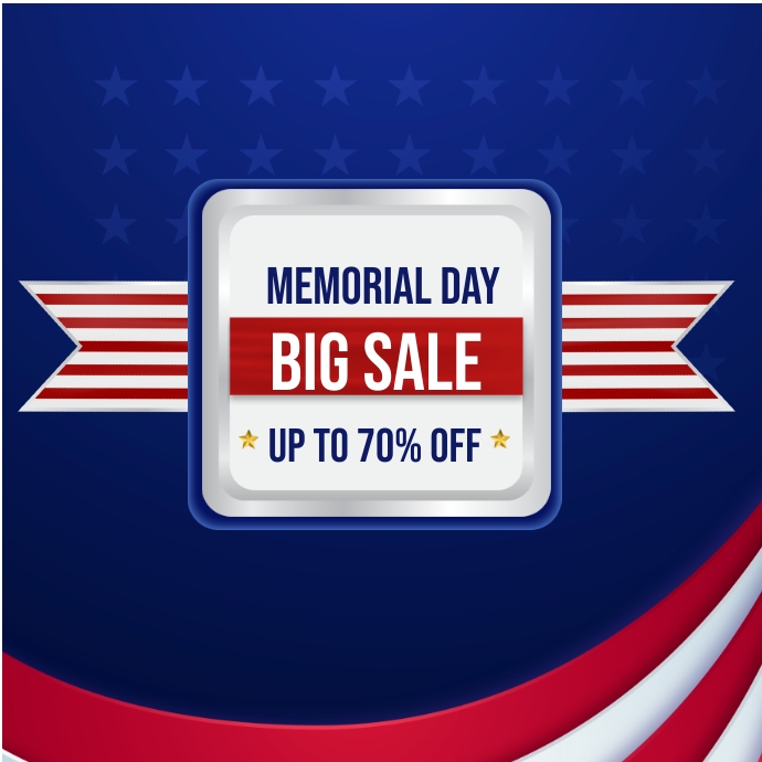 Memorial Day Event Logotyp template