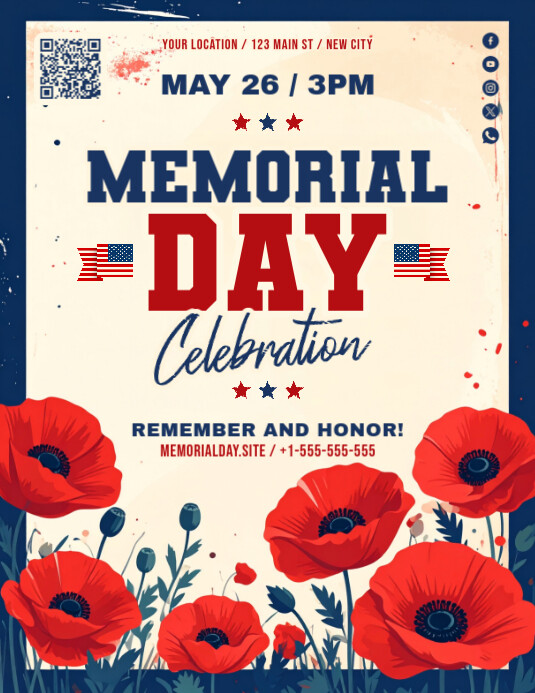 Copy of Memorial Day Event Flyer | PosterMyWall