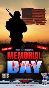 Memorial Day Event Instagram Story Video template