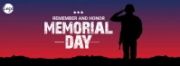 Memorial day facebook cover template