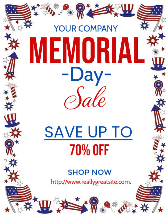 Copy of Memorial Day Flyer (us Letter) | PosterMyWall
