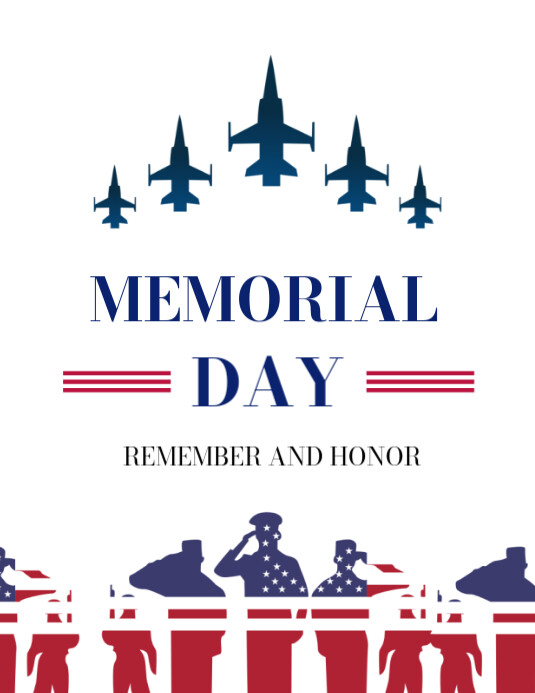 Memorial Day Flyer 2025 Template | PosterMyWall