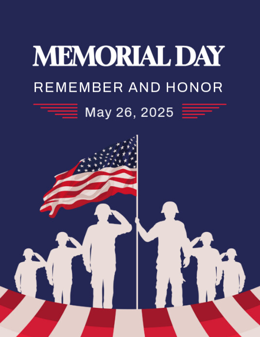 Memorial day flyer 2025 Template | PosterMyWall