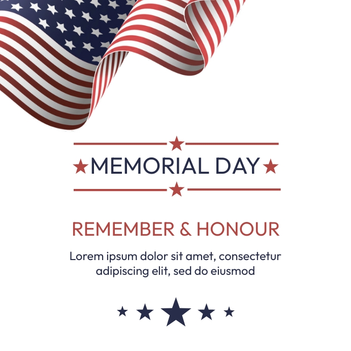 Memorial day flyer Template PosterMyWall