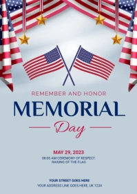 Memorial Day Flyer A4 template