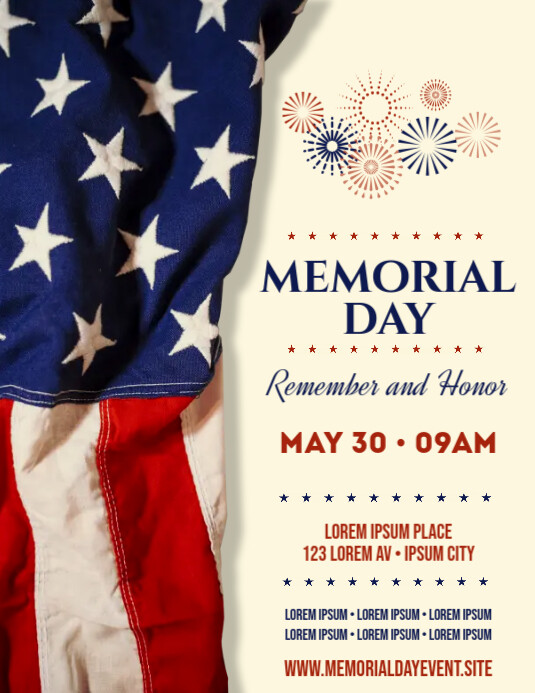 MEMORIAL DAY FLYER Template PosterMyWall