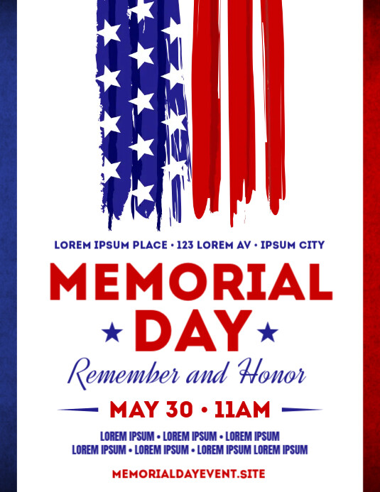 MEMORIAL DAY FLYER Template | PosterMyWall