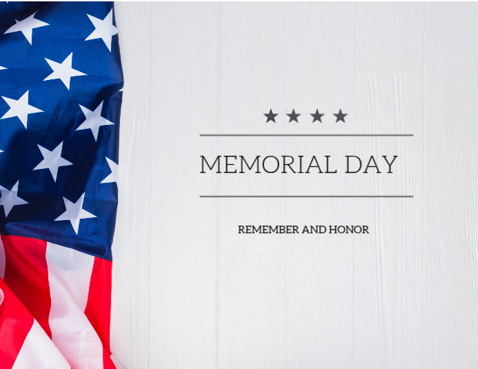 White Memorial Day Flyers Template | PosterMyWall