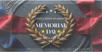 Memorial day flyer Facebook Event Cover template