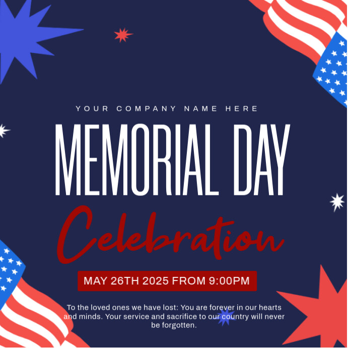 Copy of Memorial day flyer | PosterMyWall