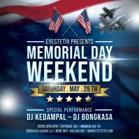 Memorial Day Flyer / Poster Template 方形(1:1)