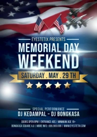 Memorial Day Flyer / Poster Template A4