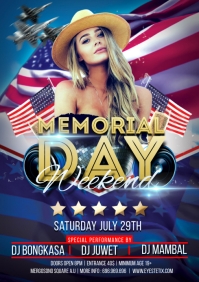 Memorial Day Flyer / Poster Template A4