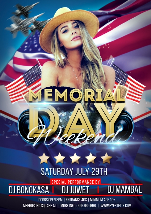 Copy of Memorial Day Flyer / Poster Template | PosterMyWall