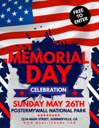 free memorial day flyer template