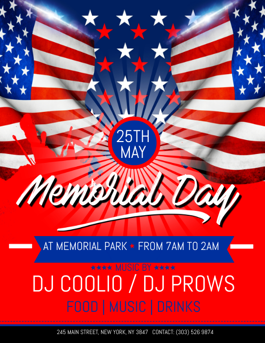 Memorial Day Flyer Template PosterMyWall