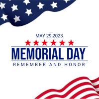 memorial day flyer template Instagram Post