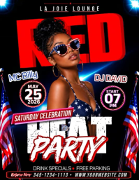 Memorial Day Heat Party Flyer (US Letter) template
